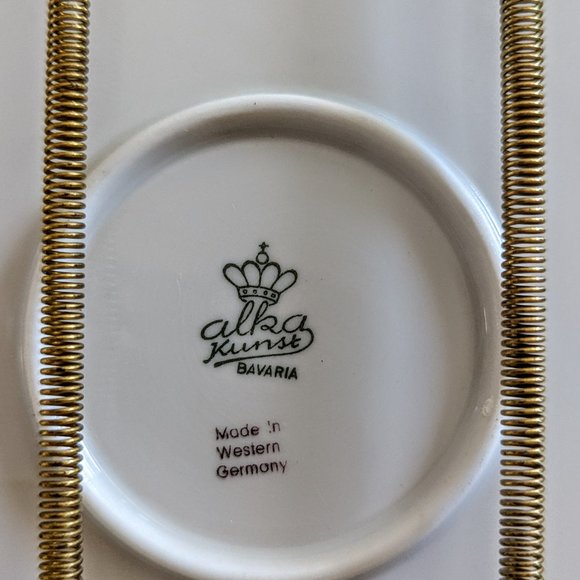 Alka Kunst Bavaria hand painted plate made in Western Germany - Picture 9 of 13